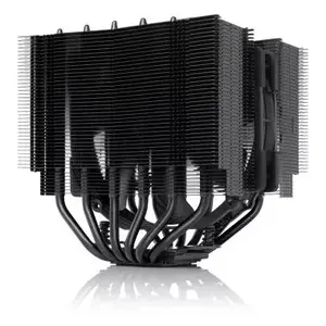 CPU Cooler Noctua NH-D15S CH.BK — 140 mm fan, 6 heat pipes, 160 mm height, PWM, LGA115x/LGA1200/LGA1700/AM4/AM5 support