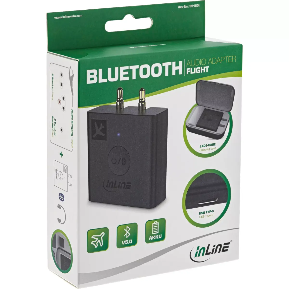 Bluetooth Audio Transmitter InLine BT 5.0 aptX HD/LL Photo 8