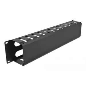 Cable management panel DeLOCK 19" 66553 black 2U