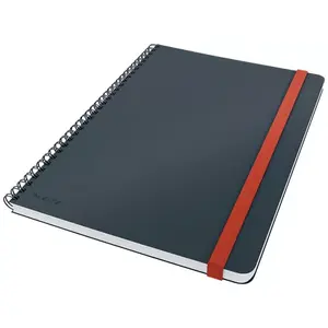 Notebook LEITZ 44840089 B5 softcover, 80 sheets, 100 g/m² squared, black, matt