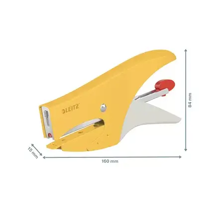 Степлер LEITZ 56450019 плоское крепление жёлтый Photo 5