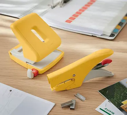 Степлер LEITZ 56450019 плоское крепление жёлтый Photo 6