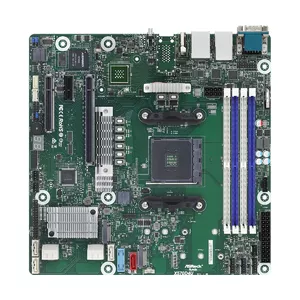 Материнская плата ASRock X570D4U Micro ATX — AMD X570, Socket AM4, 4× DIMM DDR4, макс 32 ГБ, 12× SATA III, 3× RJ-45