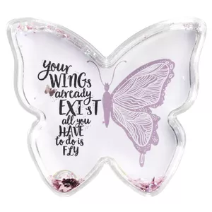 Single picture frame Hama Butterfly Pink Transparent
