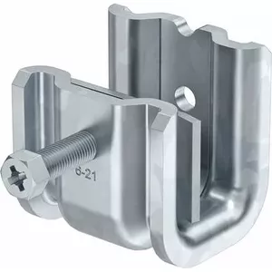 Крепёжная скоба OBO Bettermann 1486282 для труб 6–21 мм, сталь, крепление M8