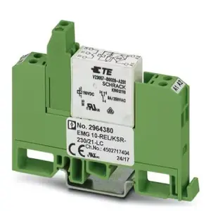 Phoenix Contact EMG 10-REL/KSR-230/21-LC interfeisa relejs, 1PDT, 6A, 230V AC/DC