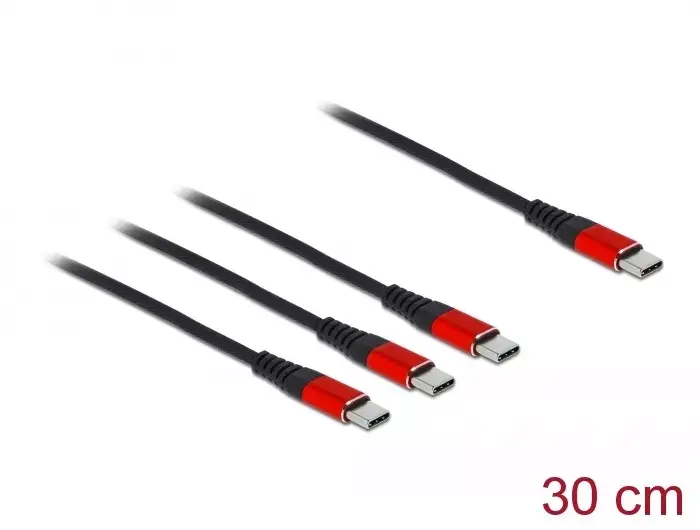 USB uzlādes kabelis DeLOCK 3 in 1 USB Type-C Photo 2