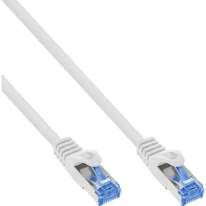Патч-кабель InLine Cat.6A S/FTP TPE гибкий белый 50м