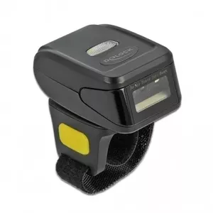 DeLOCK Ring Barcode Scanner 1D and 2D with 2.4 GHz or Bluetooth Nēsājams svītrkodu skeneris 1D/2D CMOS Melns