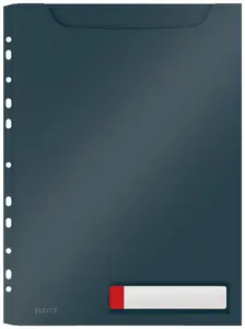 Leitz Cosy Privacy High Capacity Pocket File A4 Black Polypropylene