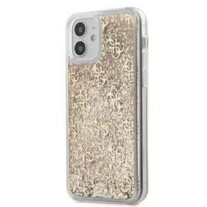 Guess Liquid Glitter 4G Case für Apple iPhone 12 mini - золотой (GUHCP12SLG4GSLG)
