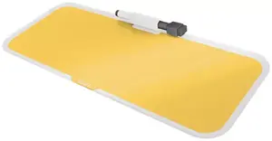 Rakstāmgalda paliktnis LEITZ 52690019 Glass Yellow — stikla 150×380×60 mm