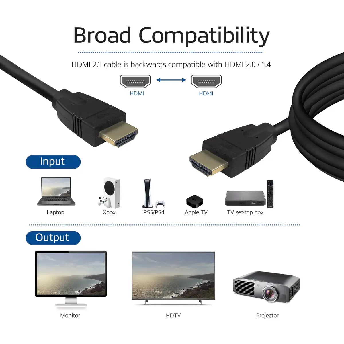 HDMI kabelis ACT 2 metri HDMI 8K Ultra High Speed v2.1 Photo 3