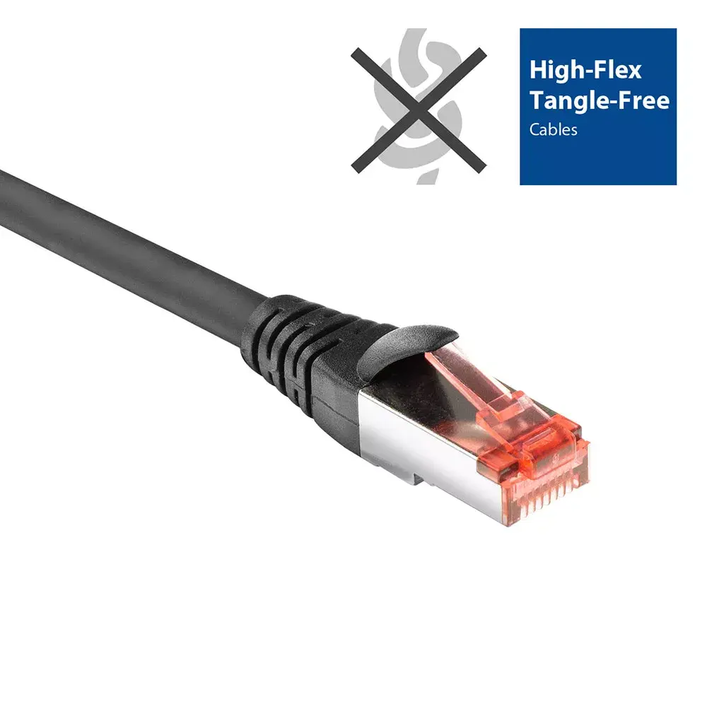 Patch Cable ACT Black 1 meter CAT6A U/FTP PVC Photo 2