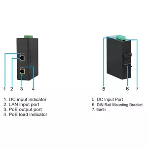 PoE адаптер Microconnect POEINJ-30W-IND