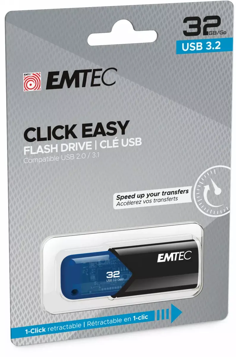 USB zibatmiņa Emtec 32GB B110 Click Easy Photo 3