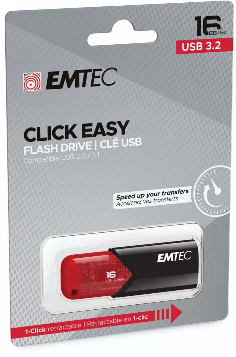 USB zibatmiņa Emtec 16 GB Click Easy Photo 2