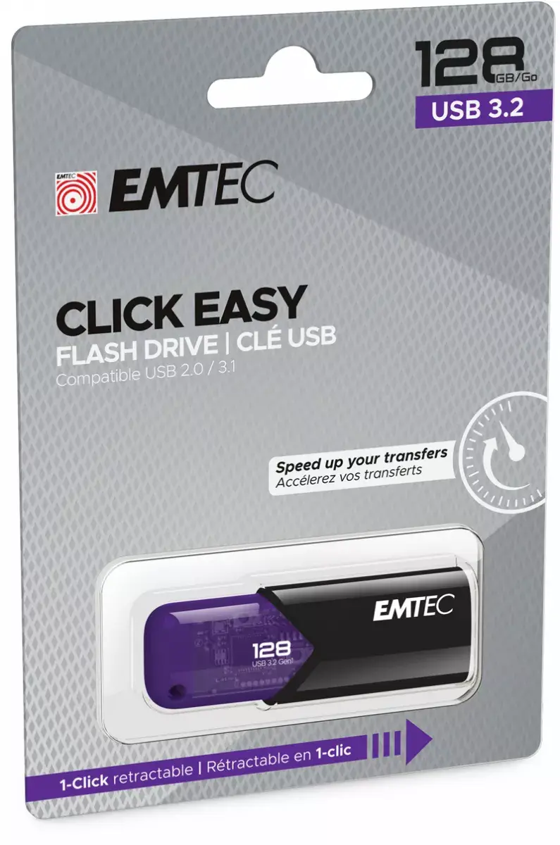 USB flash drive Emtec 128 GB Click Easy Photo 3
