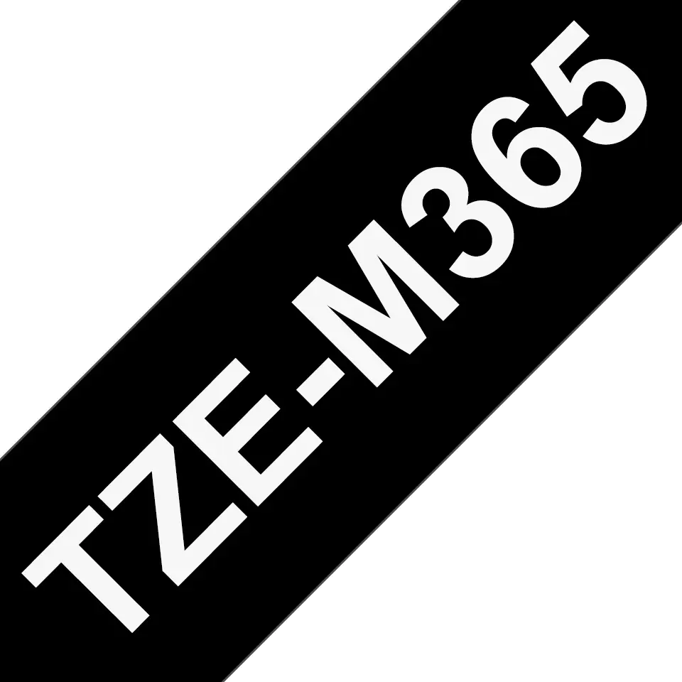 Marķēšanas lente Brother TZE-M365 balts uz