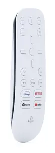 Sony Media Remote Wireless IR Control for Game Console and TV with 19 Press Buttons in White