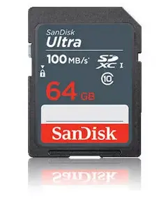 Flash Memory SanDisk Ultra 64GB SDXC UHS-I Model SDSDUNR-064G-GN3IN