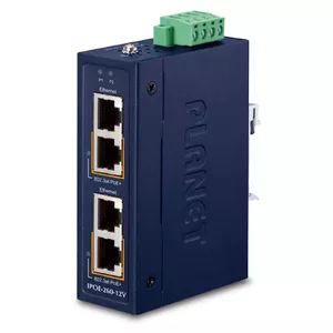 Промышленный 2-портовый гигабитный Ethernet коммутатор PLANET IPOE-260-12V