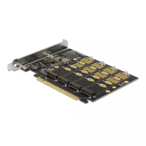 PCI Express x16 Karte DeLOCK 89017 uz 4 x iekšējām NVMe M.2 Key M - Bifurkācija