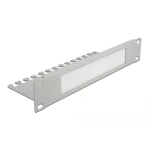 Cable management panel DeLOCK 10" Cable Management Brush Strip 1U grey