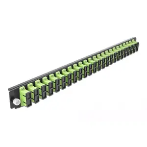 Splice Box Front Panel DeLOCK 19" 24 port SC Duplex limegreen