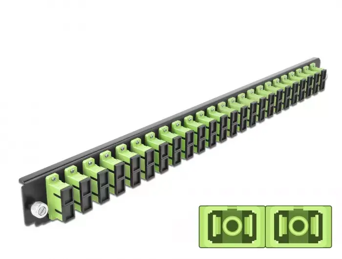 Splice Box Front Panel DeLOCK 19" 24 port SC Duplex Photo 2