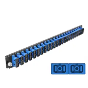 Splice Box Front Panel DeLOCK 19" 24 port SC Duplex blue