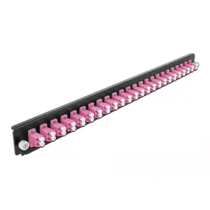 Splice Box Front Panel DeLOCK 19" 24 port LC Duplex violet