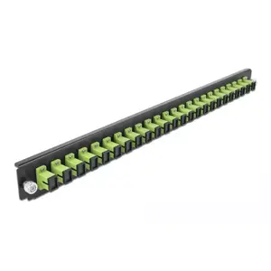 Splice Box Front Panel DeLOCK 19" 24 port SC Simplex limegreen