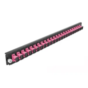 Splice Box Front Panel DeLOCK 19" 24 port SC Simplex violet