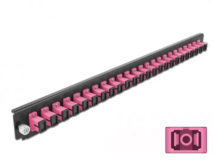 Splice Box Front Panel DeLOCK 19" 24 port SC Simplex Photo 2