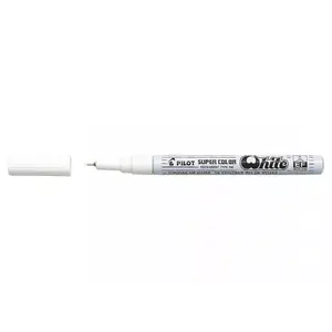 Маркер PILOT Pilot Super Color White — белые чернила, наконечник 0,5–1,0 мм