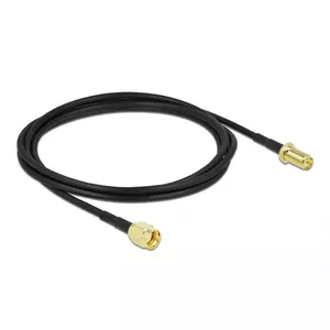 Coaxial Cable DeLOCK 90445 LMR100 2m RP-SMA Black
