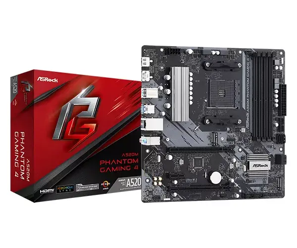 Pamatplate Asrock A520M Phantom Gaming 4, A520 Photo 5