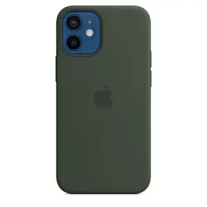 Apple Silicone Case with MagSafe for iPhone 12 mini - Cypress Green