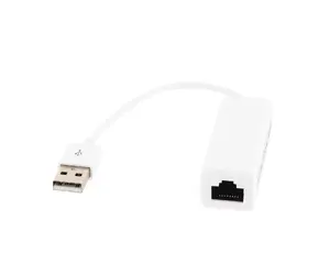 USB 2.0 to RJ45 Adapter Cabletech — Fast Ethernet 10/100 Mb, White