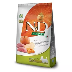 Сухой корм для собак Farmina N&D Pumpkin Adult Mini Boar & Apple — 7 кг, беззерновой, 30% белка, 18% жира, для взрослых мелких собак