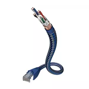 Сетевой кабель Inakustik 00480301 RJ-45 Cat6 1 м Синий Серебристый