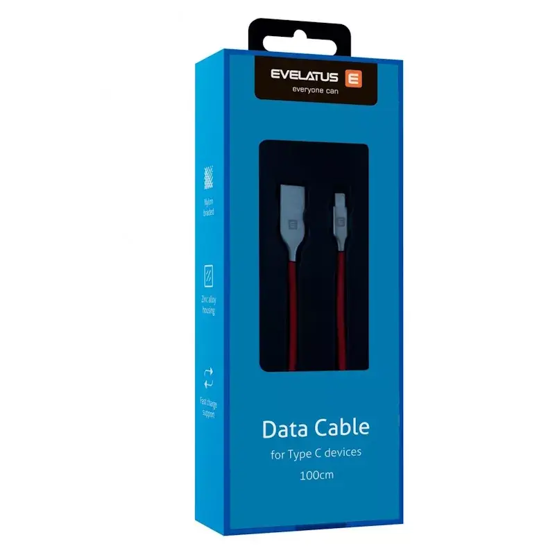 Evelatus TPC06 USB Type-C kabelis 1 m Photo 4