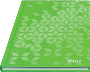 Leitz WOW Блокнот A5 в клетку Твердая обложка Зеленый 80 листов 80 г/м²