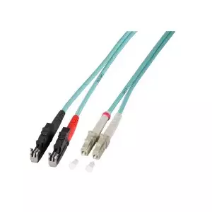 Fibre optic cable EFB Elektronik O0341.2 — OM4, 2 m, LC to E‑2000 (LSH), 50 µm, violet