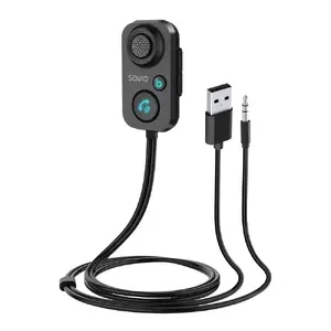 FM transmitter SAVIO TR-13 Bluetooth AUX USB, 10 m range, black, 37 g