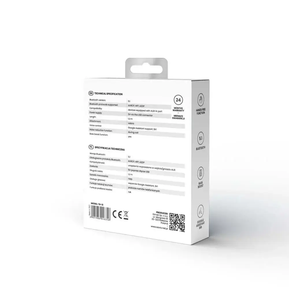 SAVIO TR-13 FM-трансмиттер Bluetooth AUX USB Photo 8
