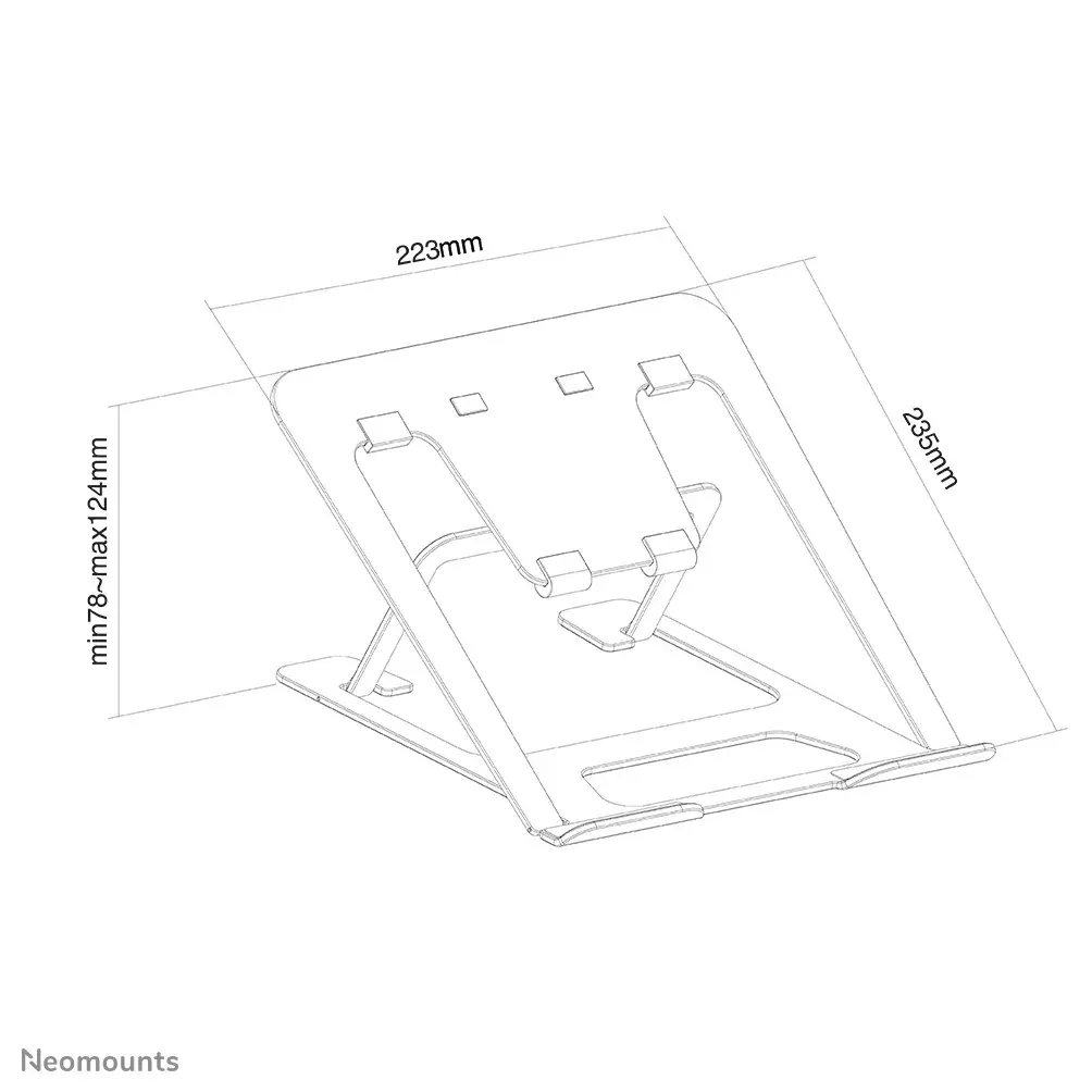 Klēpjdatora statīvs Neomounts salokāms klēpjdatora statīvs Photo 17