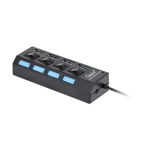 USB hub quer Adapter 3.0 – 1×4 ports, Black