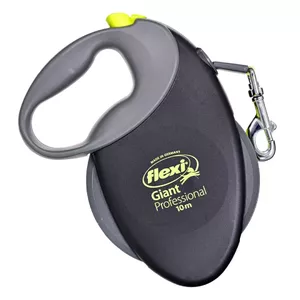 Retractable dog leash Flexi Special Giant 10 m for large dogs (L), cord, max load 50 kg, yellow